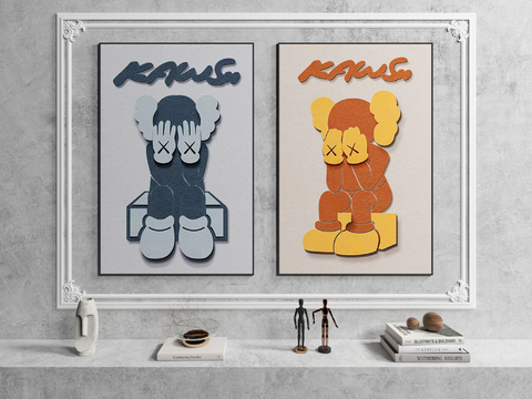 KAWS Decorative Painting Hanging Painting