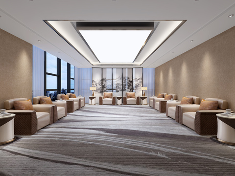 Modern Hotel Club Reception Room