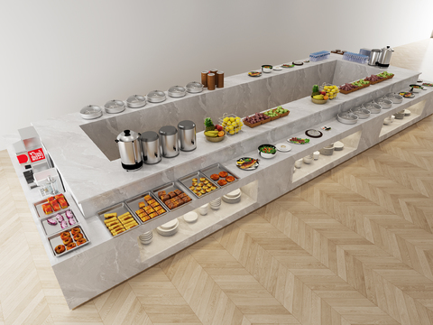 Buffet table, seasonings table, pick-up table