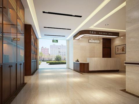 Front Hall Corridor of Modern Hospital of Traditional Chinese Medicine