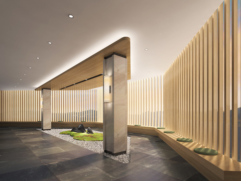 Modern Affordable Luxury Style Hotel Corridor