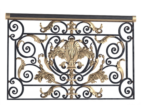 European classical metal carved railing free