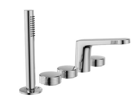 Modern stainless steel bathtub faucet shower