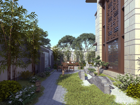 New Chinese Courtyard Sunshine Garden