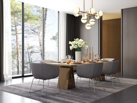 Modern Dining Table and Chair