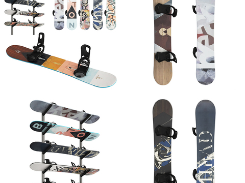 Modern graffiti single snowboard