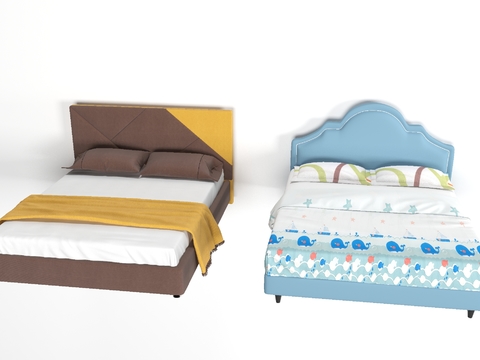 Nordic Fabric kids Bed Free