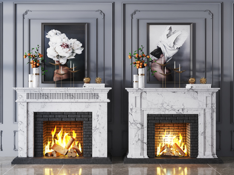 Jane European Style Marble Fireplace