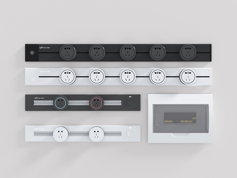 Intelligent switch track socket weak box