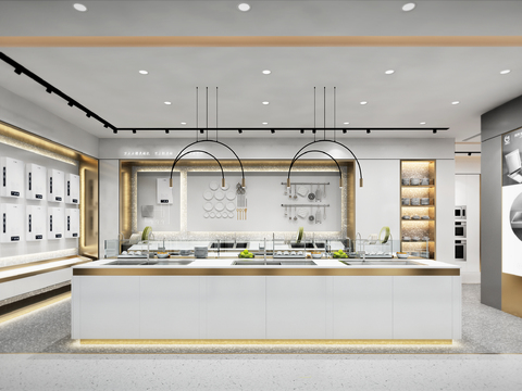 Modern kitchen cabinet showroom