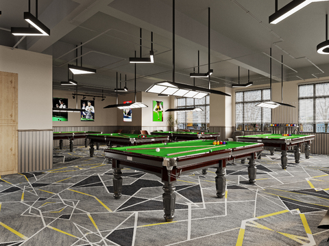 Modern Billiard Hall Billiard Hall