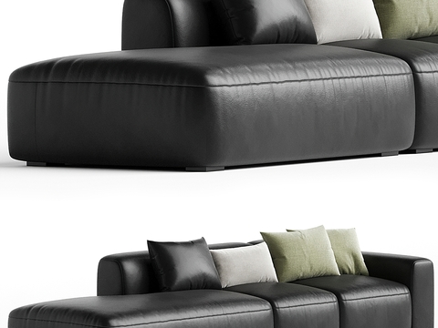 Flexform Multiplayer Sofa Leather Sofa