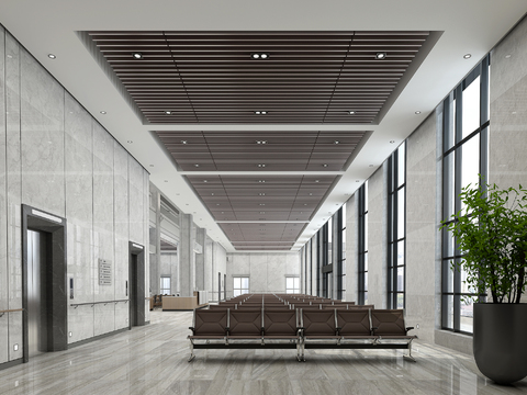 Modern Hospital Waiting Hall