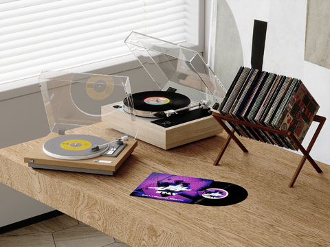 record disc vinyl record player