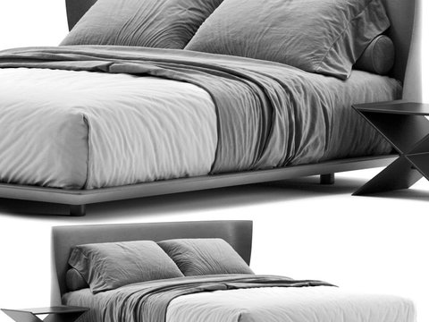 B & B italia Modern Fabric Double Bed