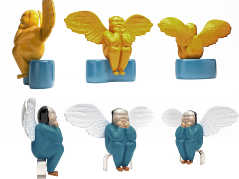 Modern angel figure sculpture ornaments combination