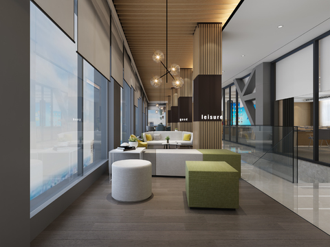 Modern office and leisure area