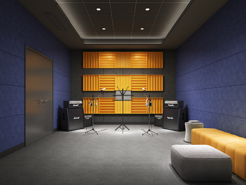 Modern recording studio