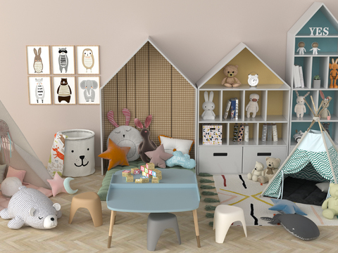 Nordic children's toy room convertible