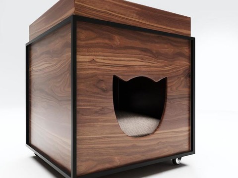 Modern Solid Wood Cat Nest Free