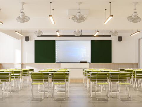 Modern School Classroom