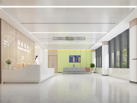 Modern Hospital Health Center Reception Hall