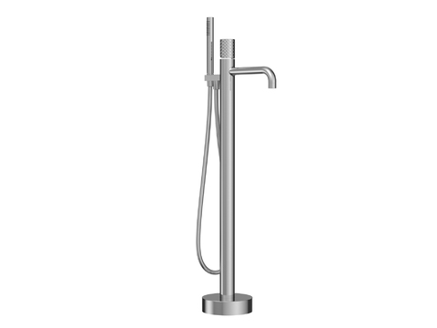 Modern floor-to-ceiling bathtub faucet