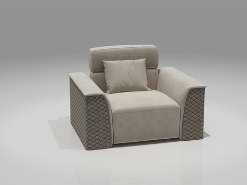 BENTLEY modern fabric single sofa