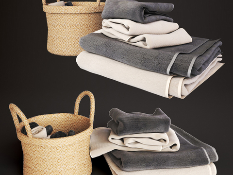 Nordic towel basket