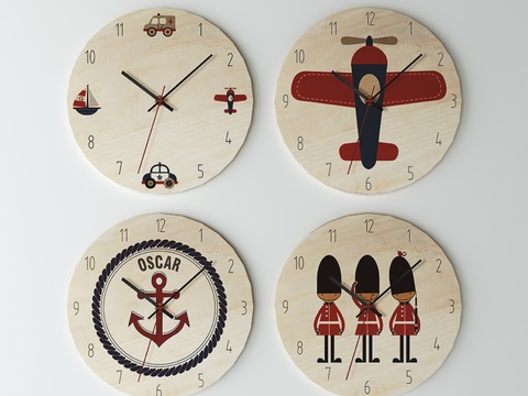 Modern children's wall clock