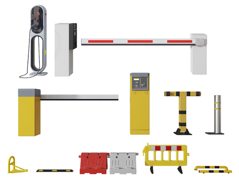 Modern barricade toll pole charging pile