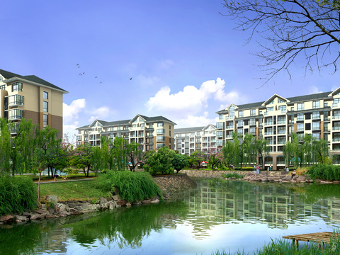 landscape psd of Jane European Style residential area