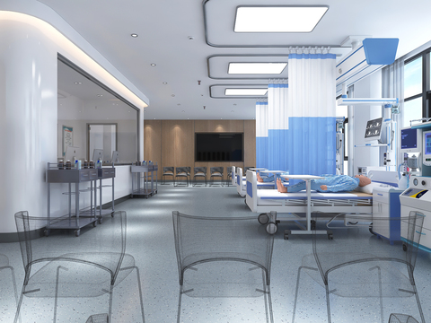 modern hospital ward