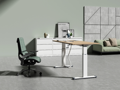 Modern lifting office desks and chairs