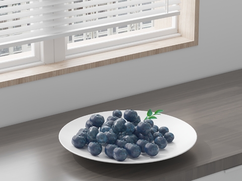 Modern Blueberry Fruit Plate