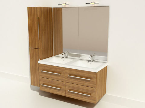 Modern hand washing bathroom counter free