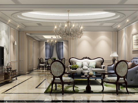 European Living Room Dining Room Free