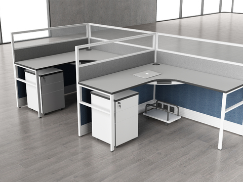 Modern office staff desk