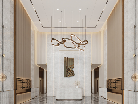 Modern Affordable Luxury Style Hotel Lobby Front Desk