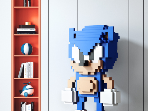 Modern Sonic Kid Sonic Art Toy