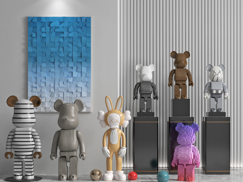 Modern KAWS violent bear Art Toy