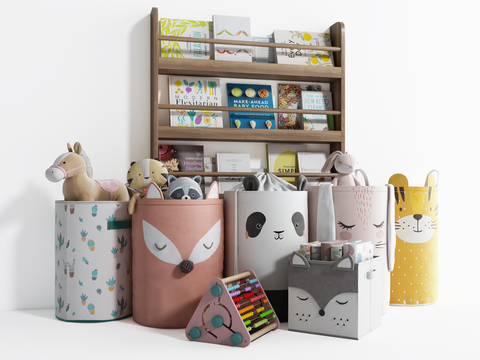 Modern Picture Book Doll Storage Box