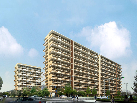 Appearance of residential buildings psd