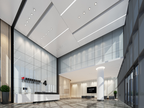 Modern Office Building Lobby