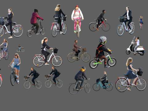 modern cycling figure psd