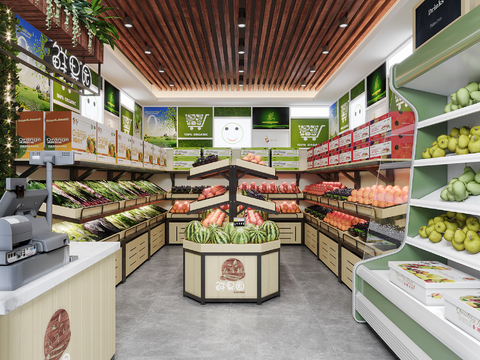 Modern Fruit and Vegetable Shop