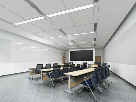 Modern Multimedia Training Classroom