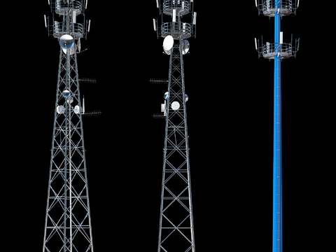 modern base station signal communication tower