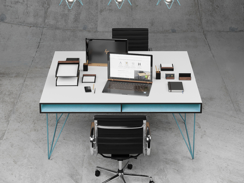 Industrial wind office tables and chairs