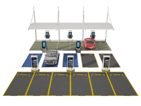 Outdoor parking lot Charging pile Charging station